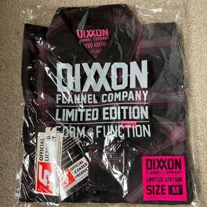 Limited edition men’s Snap-on Dixxon flannel! Pink and black plaid, size medium